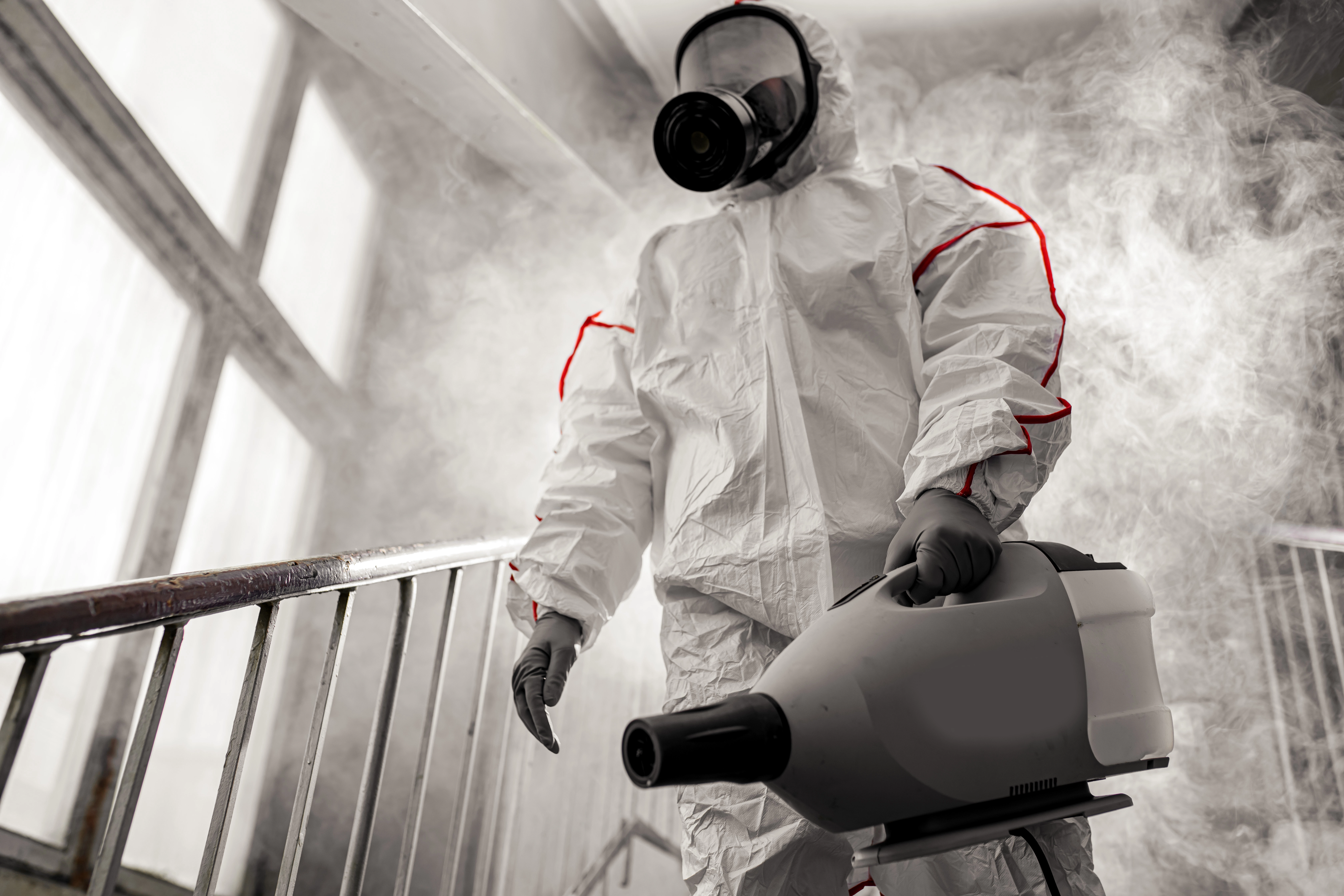 Luftreinigung nach Brandschaden – Air Scrubber / Filtergerät